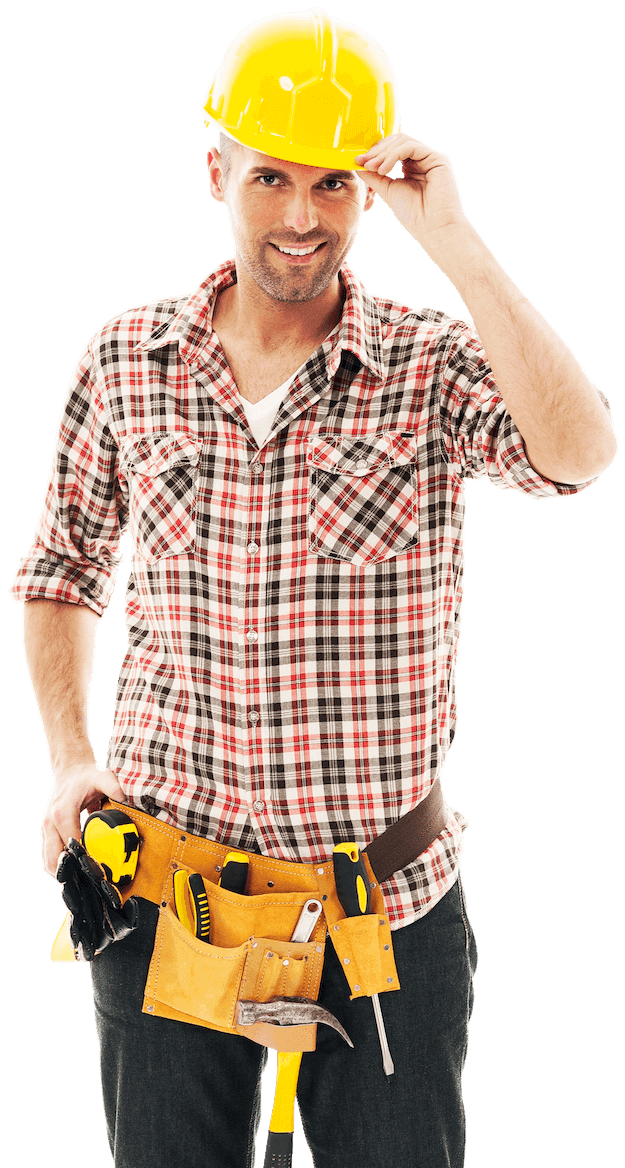 A happy construction worker